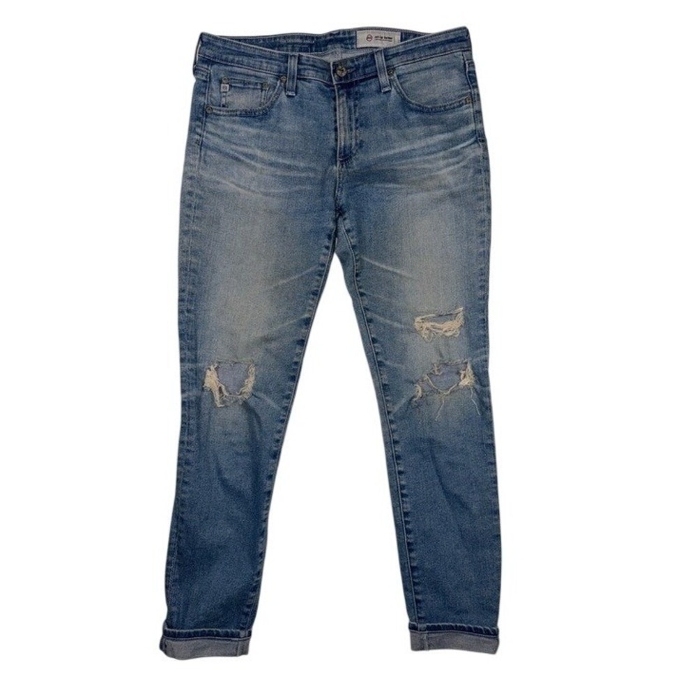 AG Adriano Goldschmied The Legging Ankle Super Skinny Distressed‎ Jeans 29R Blue